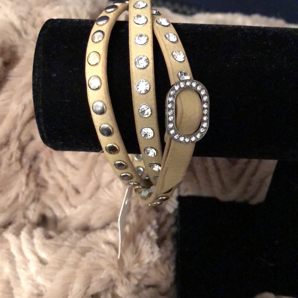 3/$20 Brown Leather Wrap Bracelet w/ Buckle NWT - Picture 3 of 5